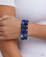 Load image into Gallery viewer, Stacked Season Blue Bracelet