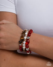 Load image into Gallery viewer, Seasonal Stretch Red Bracelet