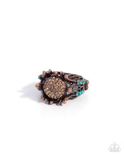 Load image into Gallery viewer, Rustic Relay Copper Skinny Band Ring
