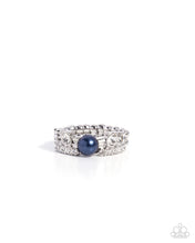 Load image into Gallery viewer, Pick of the Pizazz Blue Skinny Band Ring