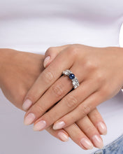 Load image into Gallery viewer, Pick of the Pizazz Blue Skinny Band Ring