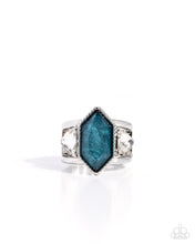 Load image into Gallery viewer, Dominant Diamond Blue Ring