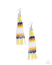 Load image into Gallery viewer, Stunning Strands Yellow Seedbead Earrings