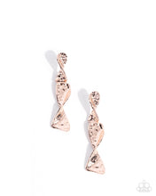 Load image into Gallery viewer, Subtle Shimmy Rose Gold Earrings