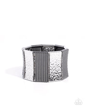 Load image into Gallery viewer, Textured Title Silver Bracelet