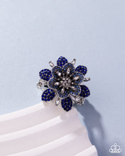 Load image into Gallery viewer, Petaled Premonition Blue Ring