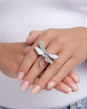 Load image into Gallery viewer, Dragonfly Drama White Ring