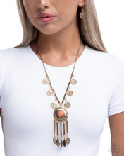 Load image into Gallery viewer, Ornate Organization Orange Necklace