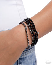 Load image into Gallery viewer, Scattered Sparkle Black Bracelet