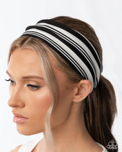 Load image into Gallery viewer, Striped Symphony Black Headband