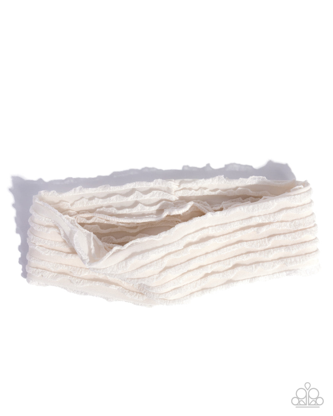 Textured Tutor White Headband