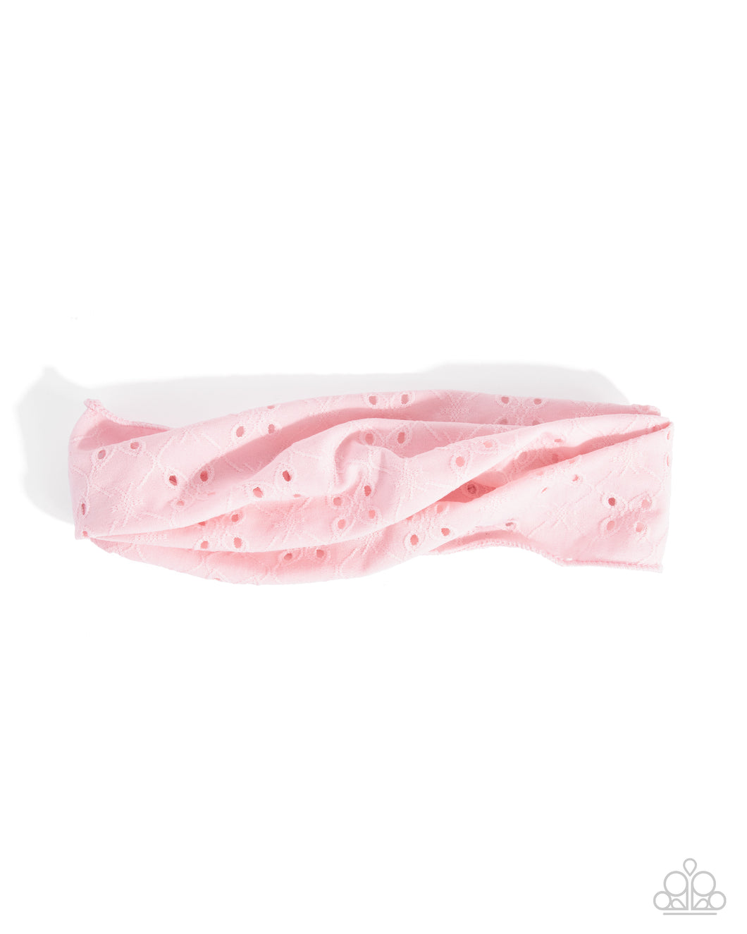 Eyelet Elegance Pink Headband