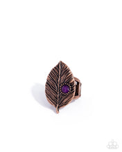 Load image into Gallery viewer, Leafy Lesson Copper Ring