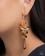 Load image into Gallery viewer, Planetary Polish Brown Earrings