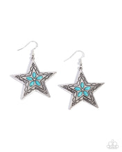 Load image into Gallery viewer, Sheriff Santa Fe Blue Earrings