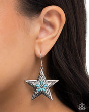 Load image into Gallery viewer, Sheriff Santa Fe Blue Earrings