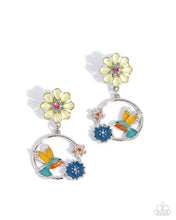 Load image into Gallery viewer, Tropical Tapestry Yellow Earrings