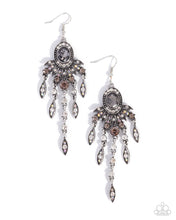 Load image into Gallery viewer, Shimmery Sway Silver Earrings