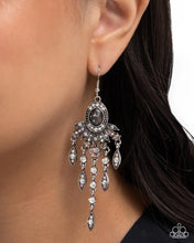 Load image into Gallery viewer, Shimmery Sway Silver Earrings
