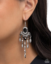 Load image into Gallery viewer, Shimmery Sway Black Earrings