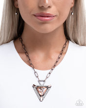 Load image into Gallery viewer, Triangular Trailblazer Copper Necklace