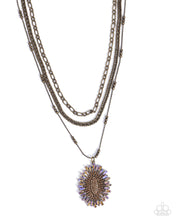 Load image into Gallery viewer, Fitting In Brass Necklace