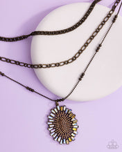 Load image into Gallery viewer, Fitting In Brass Necklace