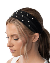 Load image into Gallery viewer, Placid Pearls Black Headband