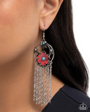 Load image into Gallery viewer, Festive Fringe Pink Earrings