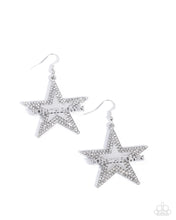 Load image into Gallery viewer, Touchdown Tribute White Earrings