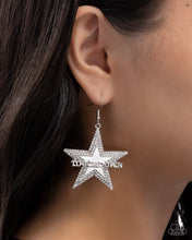 Load image into Gallery viewer, Touchdown Tribute White Earrings