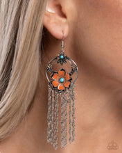 Load image into Gallery viewer, Festive Fringe Orange Earrings