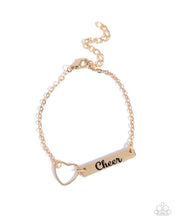 Load image into Gallery viewer, Cheer Craze Gold Bracelet