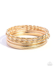 Load image into Gallery viewer, Dusted Delight Gold Bangles