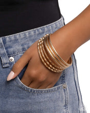Load image into Gallery viewer, Dusted Delight Gold Bangles