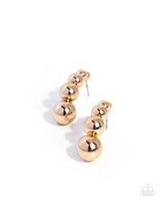 Load image into Gallery viewer, Graduated Grunge Gold Earrings