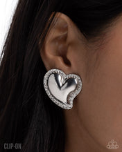 Load image into Gallery viewer, Loveable Luminescent White Clip On Earrings