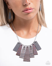 Load image into Gallery viewer, Pleasing Plaid Brown Necklace