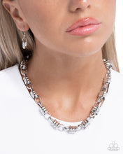 Load image into Gallery viewer, Interlocked Imitation Silver Necklace