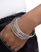 Load image into Gallery viewer, Braided Bangle Red Bangles