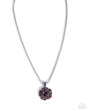 Load image into Gallery viewer, Passionate Petals Purple Necklace