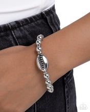 Load image into Gallery viewer, Football Flair Silver Bracelet
