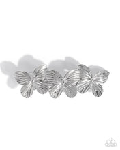 Load image into Gallery viewer, Fluttering Folklore Silver Barrette