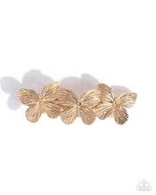 Load image into Gallery viewer, Fluttering Folklore Gold Barrette