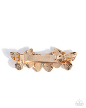 Load image into Gallery viewer, Fluttering Folklore Gold Barrette