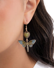 Load image into Gallery viewer, Dragonfly Devotion Green Earrings