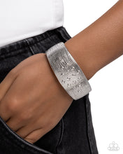 Load image into Gallery viewer, Whispered Wealth White Hinged Bracelet
