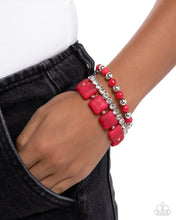 Load image into Gallery viewer, Socialite Squares Pink Bracelet