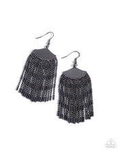 Load image into Gallery viewer, Fringe Foundation Black Earrings