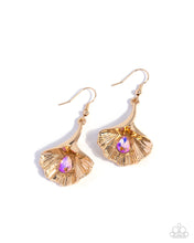 Load image into Gallery viewer, Ginkgo Glitz Orange Earrings